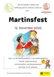 s_plakat st.martin_geaen_1 | Kath. Pfarrei Selige Märtyrer vom Münchner Platz - Aktuelles St. Antonius - Martinsfest